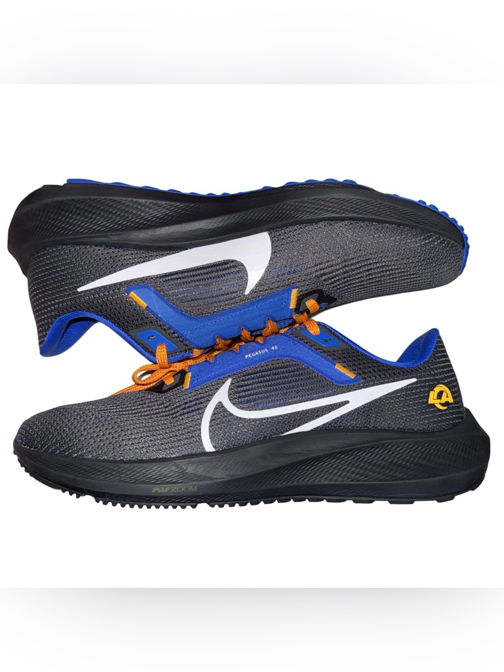 Nike Men’s Road Running Shoe - Pegasus 40 (NFL Los Angeles Rams) Size 8.5
